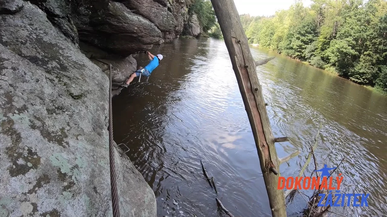 Via Ferrata Bechyně převis