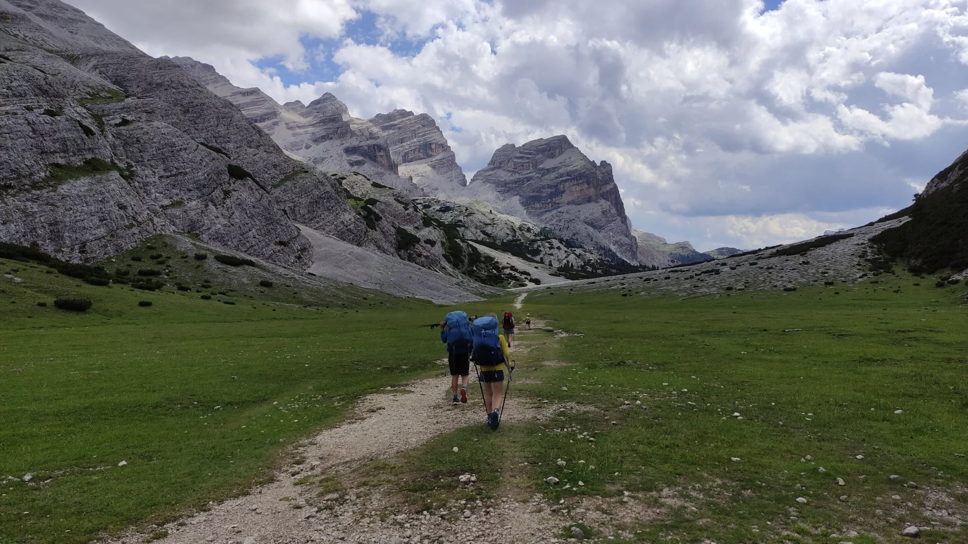 Alta Via 1, cesta k průsmyku 