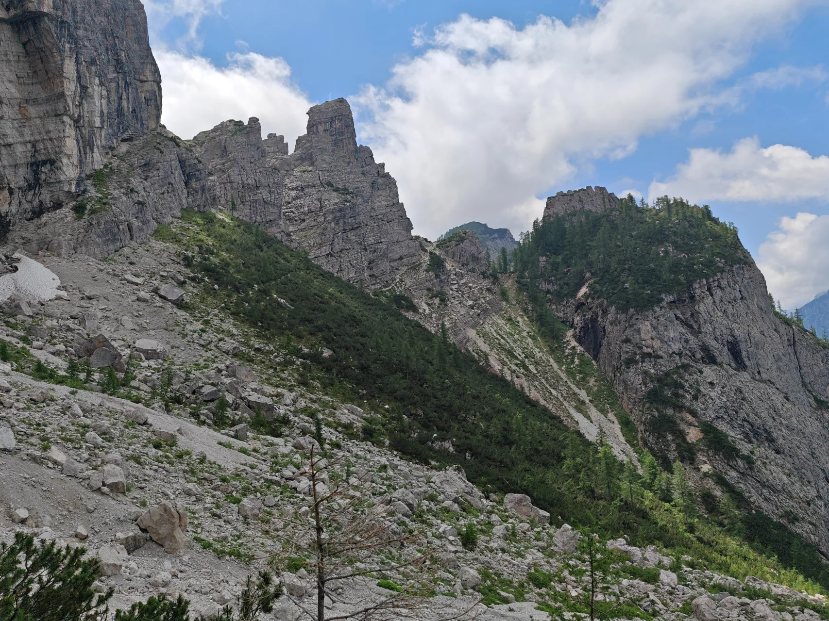 Alta Via 1, cesta od Rifugio Vazzoler