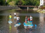 Jízda na BIG paddleboardu