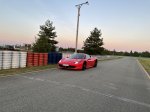 Jízda Ferrari na polygonu