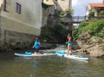 Jízda na paddleboardu