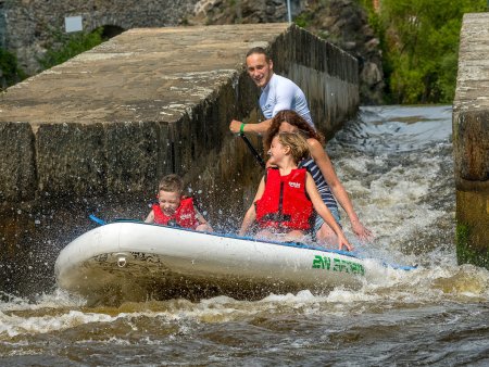 Jízda na BIG paddleboardu