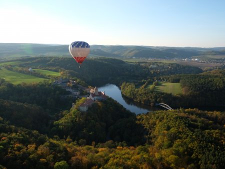 Přelet hor v balónu