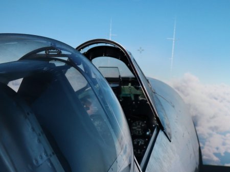 Simulátor Spitfire v Praze